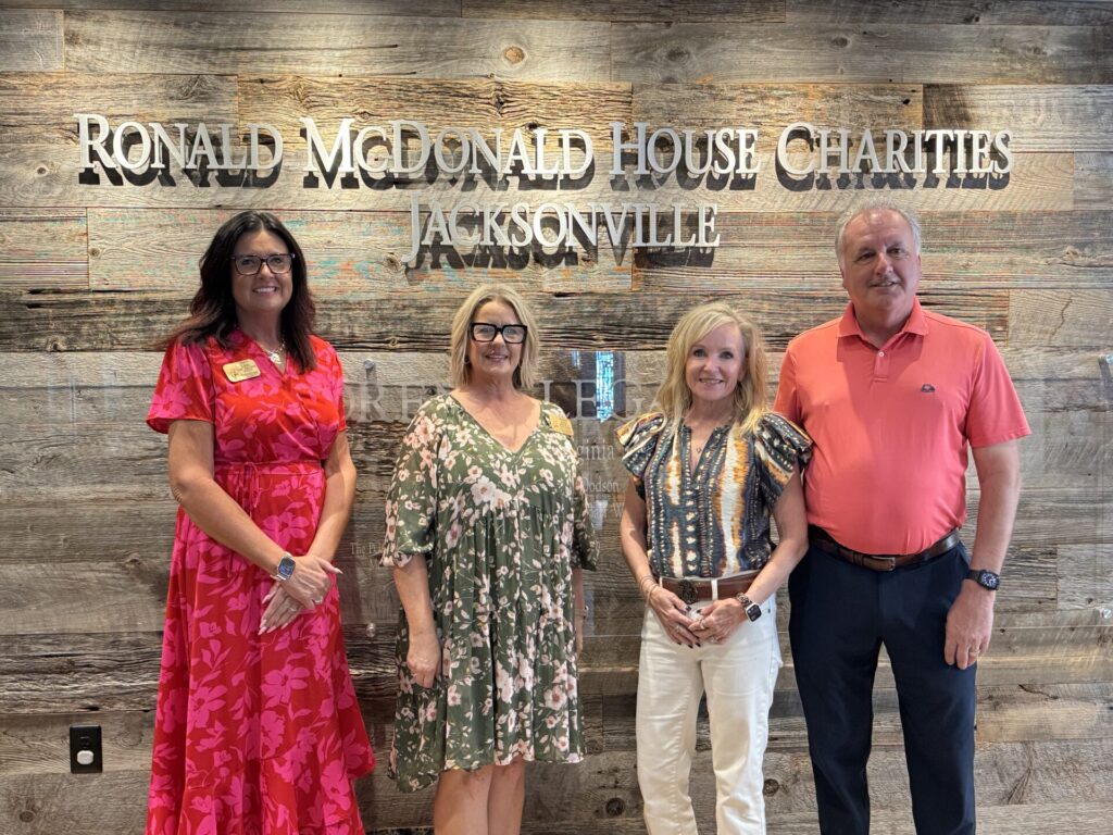 Melissa Jane Nicandri founders, Peter and Stacie Nicandri with Ronald McDonald House Charities Jacksonville CEO Joey Leik and and Director of Development Allison Davis